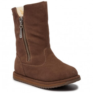 EMU Australia Gravelly Oak Αδιάβροχη Μπότα Γυναικεία Καφέ με Γούνα.