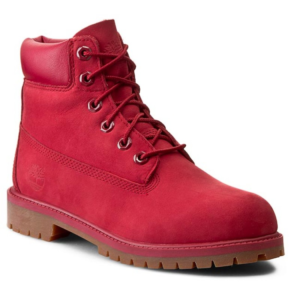 Timberland 6 in Premium WP Boot Red  Κόκκινο Αδιάβροχο Ορειβατικό Μποτάκι
