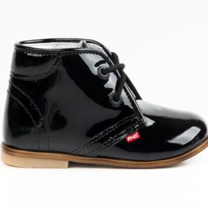 Emel E2393 Μποτάκι Μαύρο Λουστρίνι