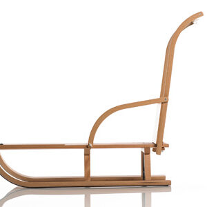 Χειροποίητη ξύλινη πλάτη με λαβή ώθησης Sirch Davos sledge wooden backrest with push handle .