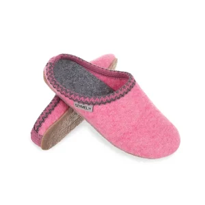 Μάλλινες Χειροποίητες γυναικείες Παντόφλες Ρόζ Szymel Pink